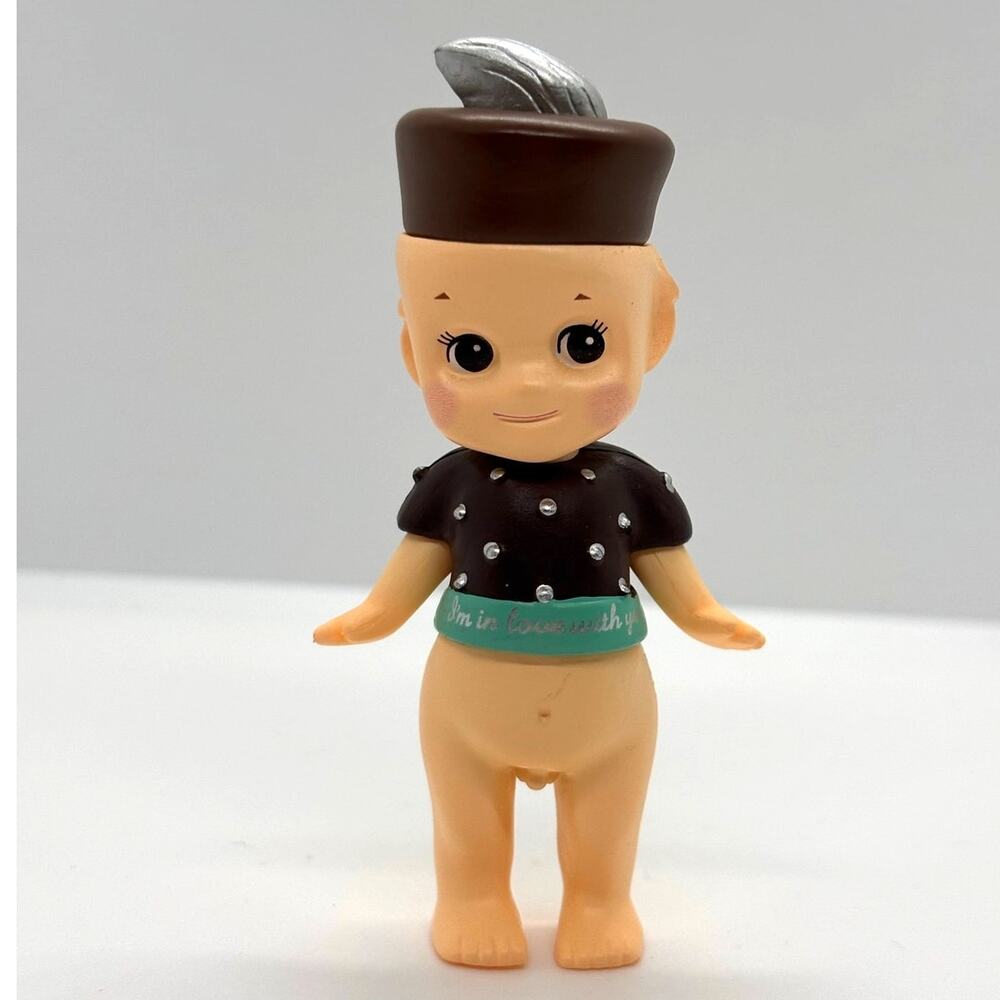 New Unbranded Kewpie/Angel Mini Figure, Chocolate Almond Costume, Open Box